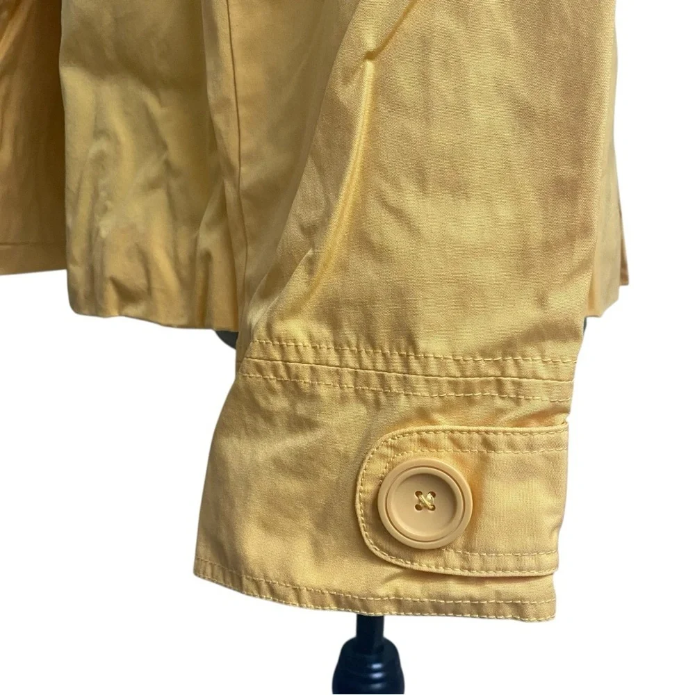 L.L.Bean Yellow Jacket M Double Breasted Cotton Coat Lightweight Utility - Picture 9 of 15